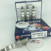 شمع سوزنی ایریدیوم ای ایکس پایه کوتاه NGK BKR6EIX 6418 یک جعبه(4 عدد)