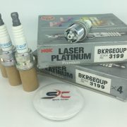 شمع سوزنی چهار پلاتین پایه کوتاه NGK BKR6EQUP 3199(یک عدد)