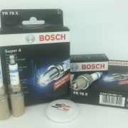 شمع بوش پایه کوتاه چهار پلاتین روس BOSCH FR78X   یک بسته (چهارعدد)