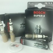 شمع بوش پایه کوتاه چهار پلاتین آلمان BOSCH  یک بسته (چهارعدد)